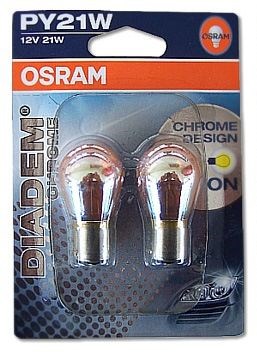 OSRAM   PY21w   (1 կոնտակտ)  12v  21W   Նիկել   Շեղ 7507DC - фото 5286