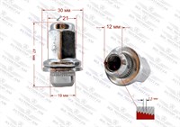 Գայկա M12x1.5x47 K=21 շայբա, քրոմ, փակ 724845HT